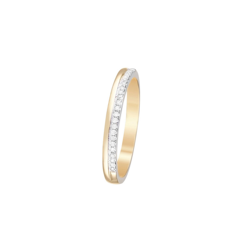 Bague "Suprême" Diamants 0,07/23 - Or Jaune 375/1000