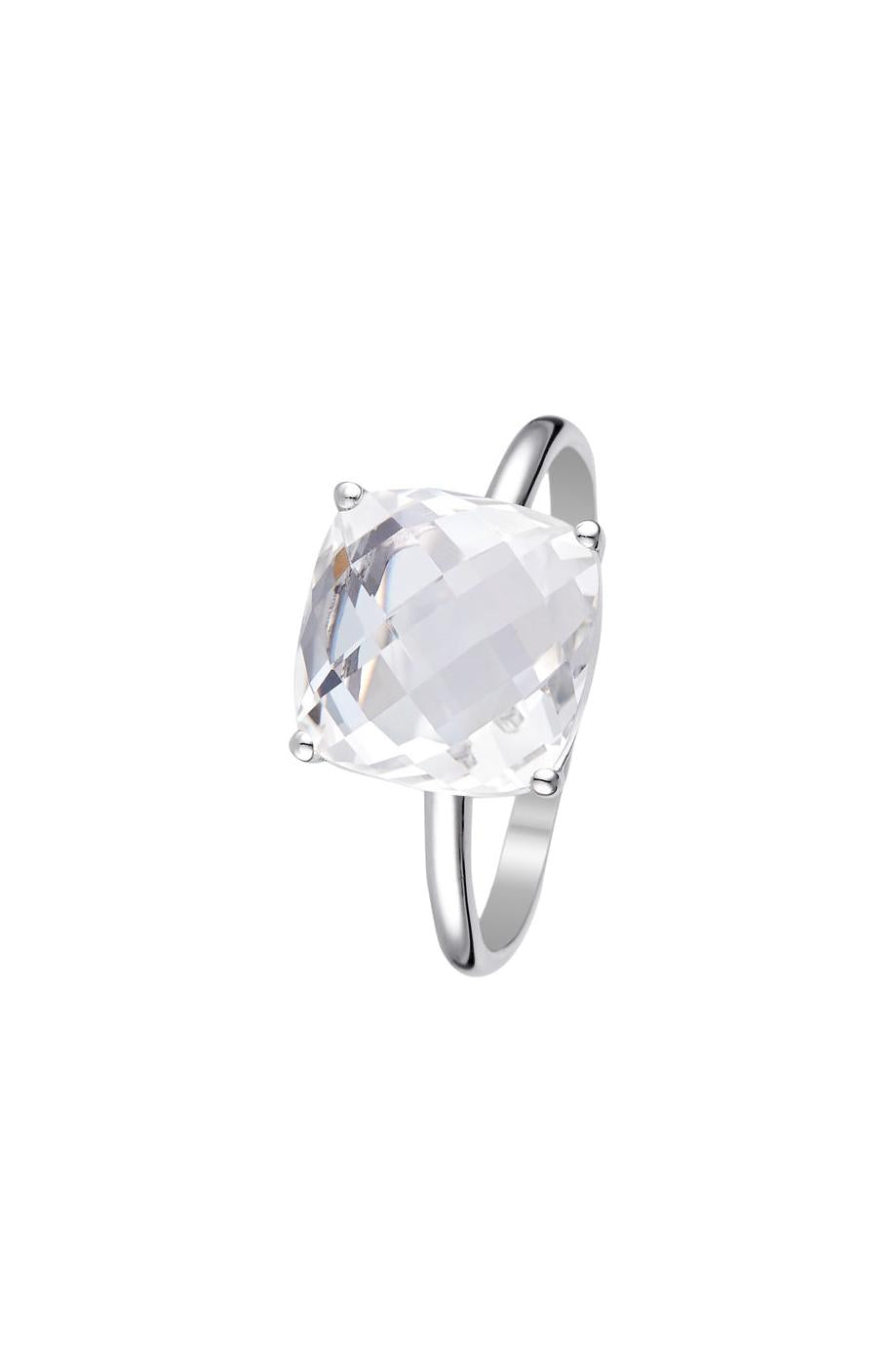 Bague "Amathia" Topaze Blanche 5,5/1