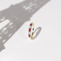 Bague "Yala" D 0,13/8 Ru 0,48/6 - Or Jaune 375/1000