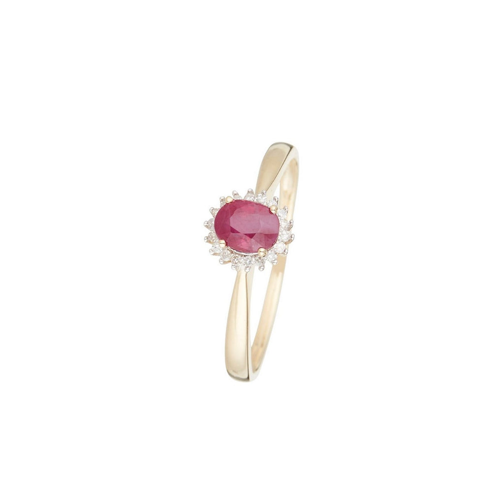 Bague "Capiz" D 0,06/18 Ru 0,55/1 - Or Jaune 375/1000
