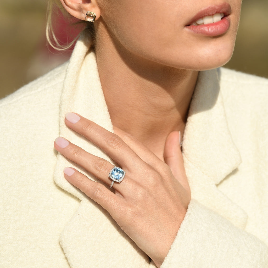 Bague "Albury" D 0,36/42 Bt 5,77/1 - Or Blanc 375/1000