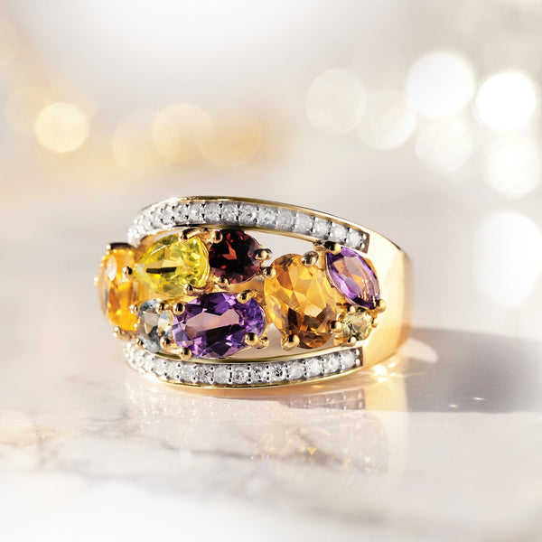 Bague "Mae" D 0,18/32  MULTIPIERRES 2,6/8