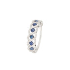 Bague "Tarlac" D 0,056/16 Sa 0,72/6 - Or Blanc 375/1000