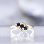 Bague "Melbourne" D 0,07/10 Sa 0,54/3 - Or Jaune 375/1000