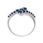 Bague "Surat" D 0,11/20 Sa 0,90/14 - Or Blanc 375/1000