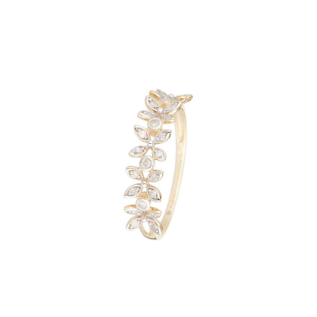 Bague "Quezon" D 0,15/24 - Or Jaune 375/1000