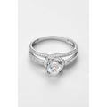Bague "Mackay" D0,32/76 & Wt1,43/1 - Or Blanc 375/1000