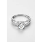 Bague "Mackay" D0,32/76 & Wt1,43/1 - Or Blanc 375/1000