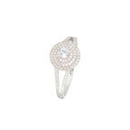 Bague "Darwin" D 0,33/94 Wt 0,25/1 - Or Blanc 375/1000