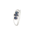 Bague "Rizal" D 0,09/16 Sa 0,85/3 - Or Blanc 375/1000