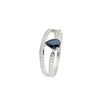 Bague "Eugénie" Dia 0,2/37 Sa 0,63/1 - Or Blanc 375/1000