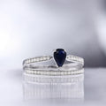 Bague "Eugénie" Dia 0,2/37 Sa 0,63/1 - Or Blanc 375/1000