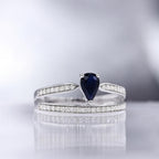 Bague "Eugénie" Dia 0,2/37 Sa 0,63/1 - Or Blanc 375/1000