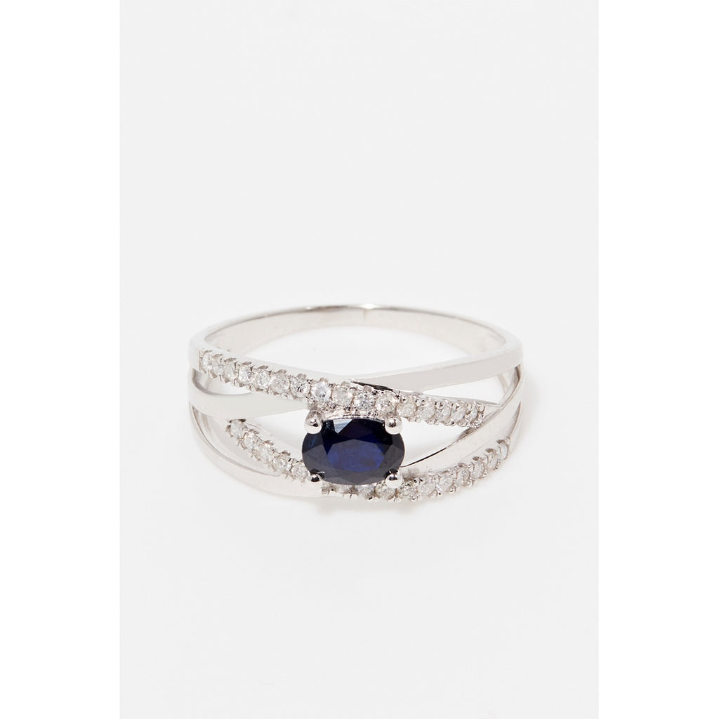Bague 'Rien Que Toi" D0,20/32 Sa0,68/1 - Or Blanc 375/1000