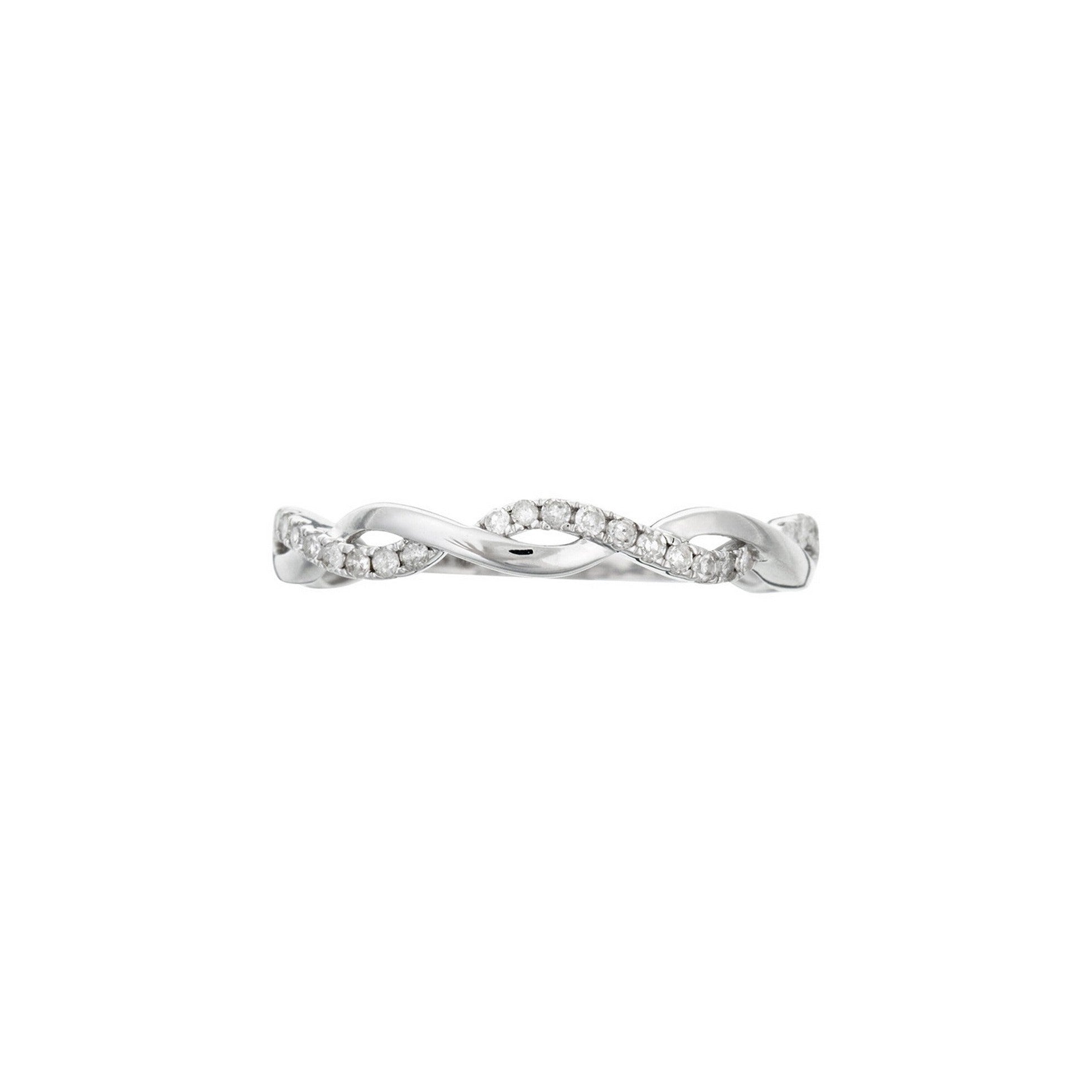Bague "Marudi" D 0,151/25 - Or Blanc 375/1000