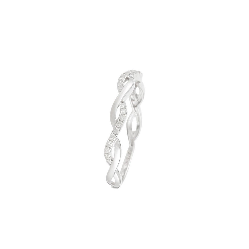 Bague "Marudi" D 0,151/25 - Or Blanc 375/1000
