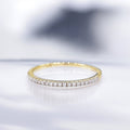 Bague "Alliance Délice" Diamants 0,16/20 - Or Jaune 375/1000
