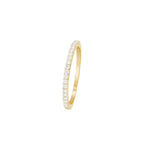 Bague "Alliance Délice" Diamants 0,16/20 - Or Jaune 375/1000