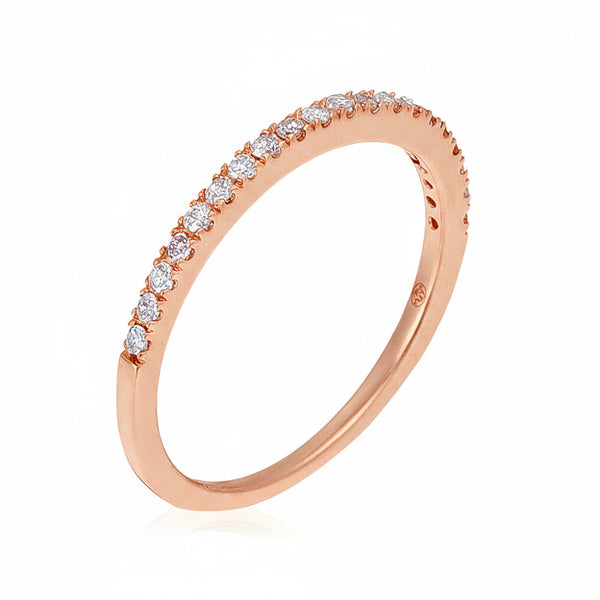 Bague "Alliance Délice" Diamants 0,16/20