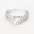 Bague "Étincelante" D0,383/60; Wt1,573/1 - Or Blanc 375/1000