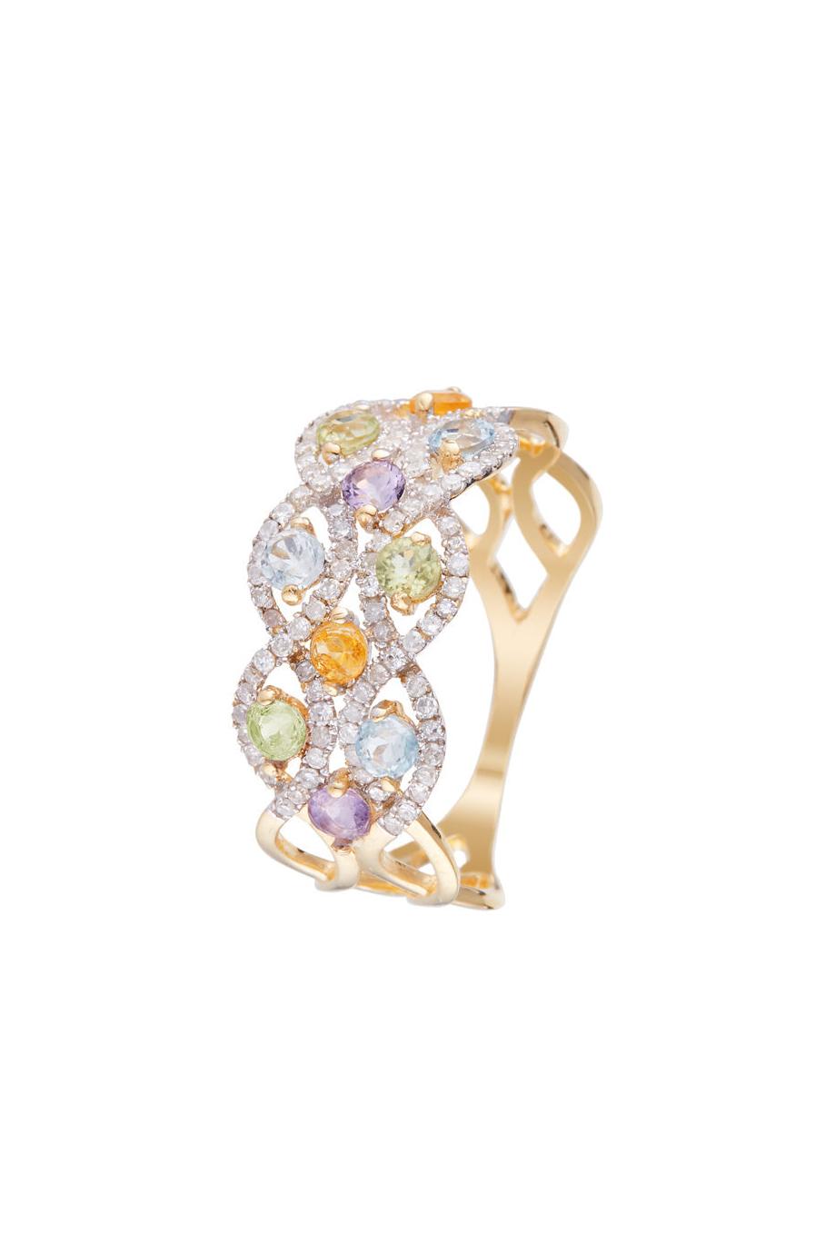 Bague "Color Pop" D0,32/100-Pér0,3/3-Top0,3/3-Ame0,18/2-Cit0,17/2