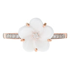 Bague "Kajana" D 0,056/11 Ceramique 1 - Or Rose 375/1000