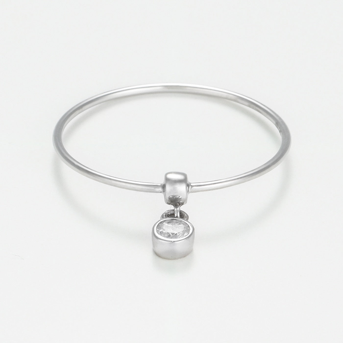 Bague "Binja" D 0,068/1 - Or Blanc 375/1000