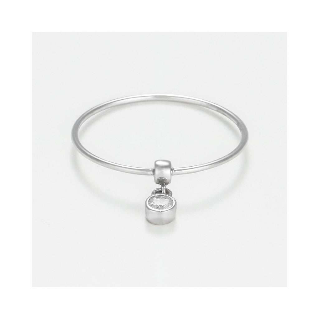 Bague "Binja" D 0,068/1 - Or Blanc 375/1000