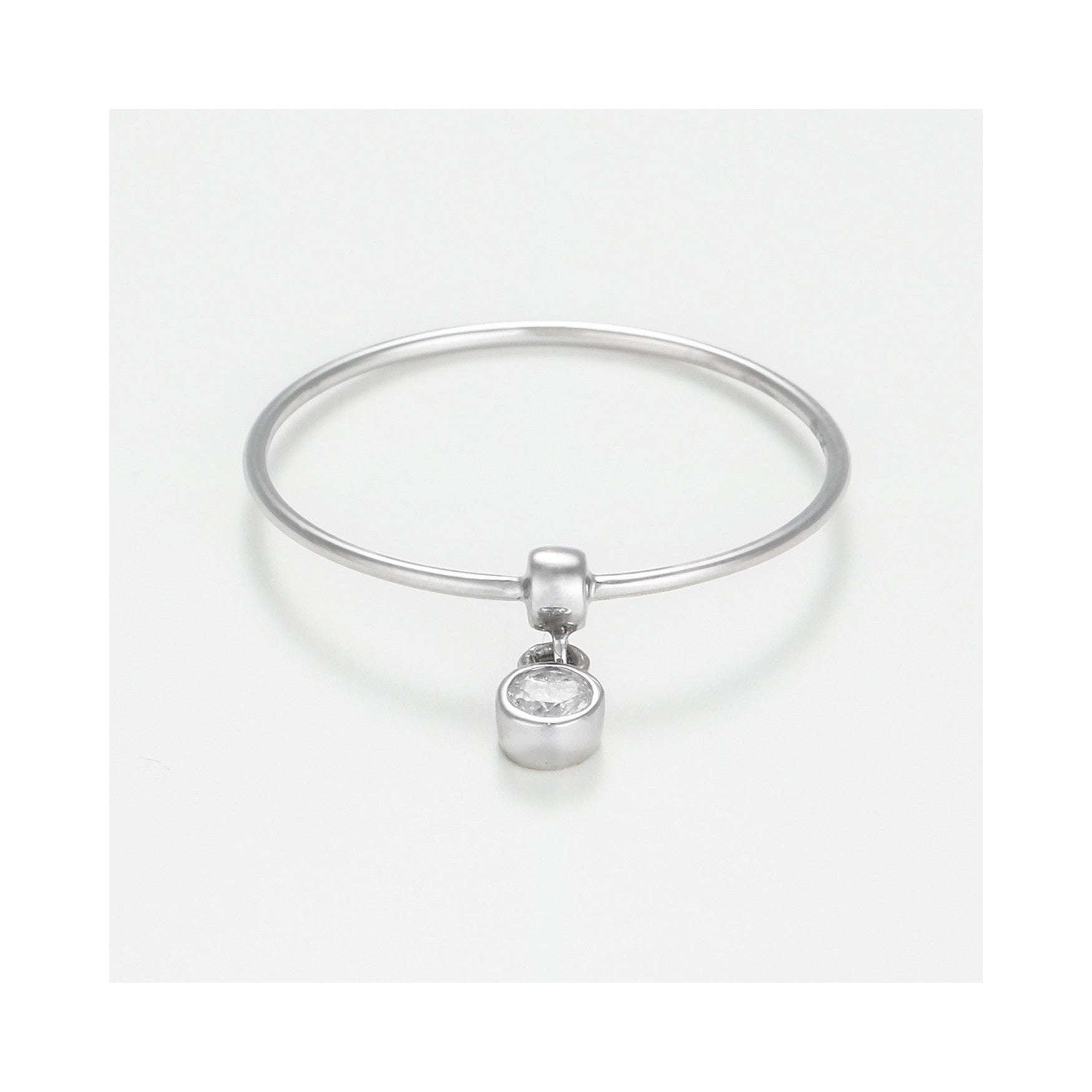 Bague "Binja" D 0,068/1 - Or Blanc 375/1000