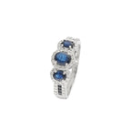 Bague "Varis" D 0,286/52 Saphir 1,136/11 - Or Blanc 375/1000