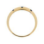 Bague "Santel" D 0,10/12 Saphir 0,50/3 - Or Jaune 375/1000