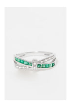 Bague "Starky" D 0,045/10 Emeraude 0,50/10