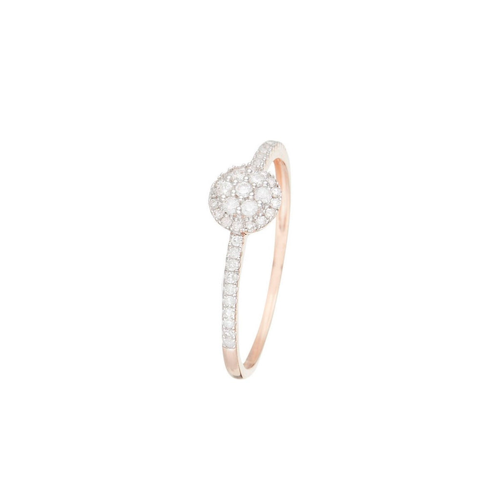 Bague "Côme" D 0,20/43 - Or Rose 375/1000