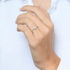 Bague "Côme" D 0,20/43 - Or Rose 375/1000