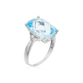 Bague "Blue Hilll" D0,03/2 Blue Topaze 9,75/1