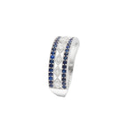 Bague "Melisandre" D 0,059/7 Saphir 0,68/40 - Or Blanc 375/1000