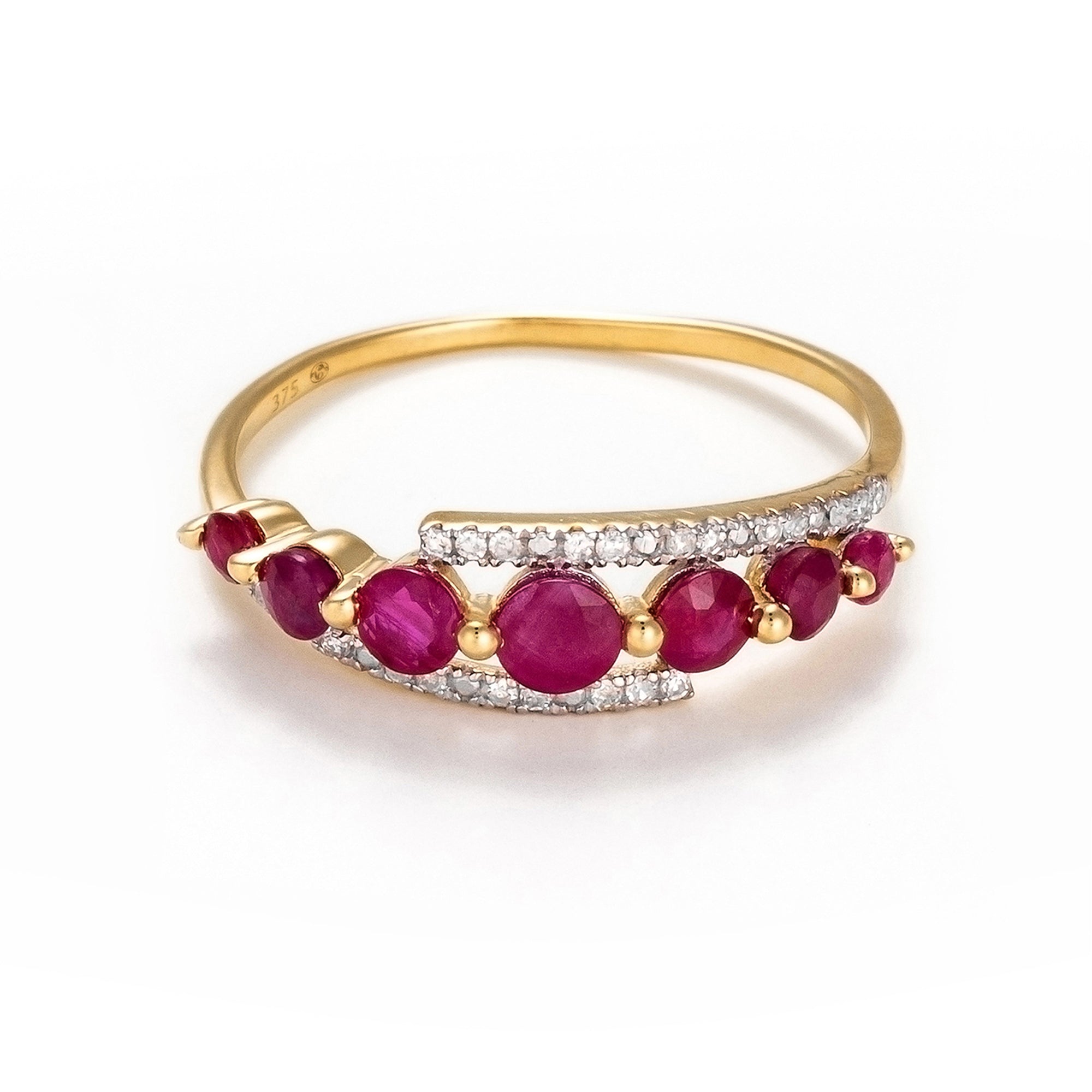 Bague "Bran" D 0,08/24  Rubis 1,05/7