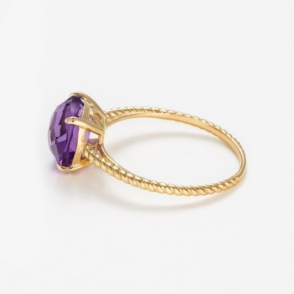 Bague "Ihosy" Améthyste 3,15/1 - Or Jaune 375/1000