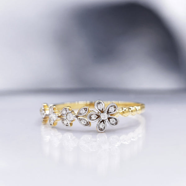 Bague "Datu" D 0,121/17 - Or Jaune 375/1000