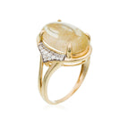 Bague "Bihina" D 0,140/20 Rutile 7,4/1 - Or Jaune 375/1000