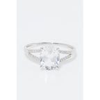 Bague "Miri" D 0,084/24 Topaze Blanche 2,45/1 - Or Blanc 375/1000