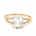 Bague "Miri" D 0,084/24  Topaze Blanche 2,45/1