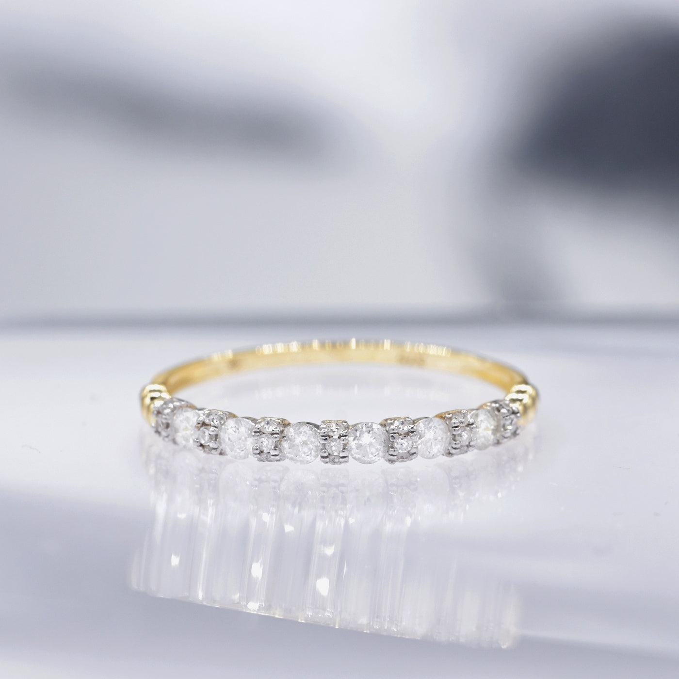 Bague "Kuantan " D 0,294/27 - Or Jaune 375/1000