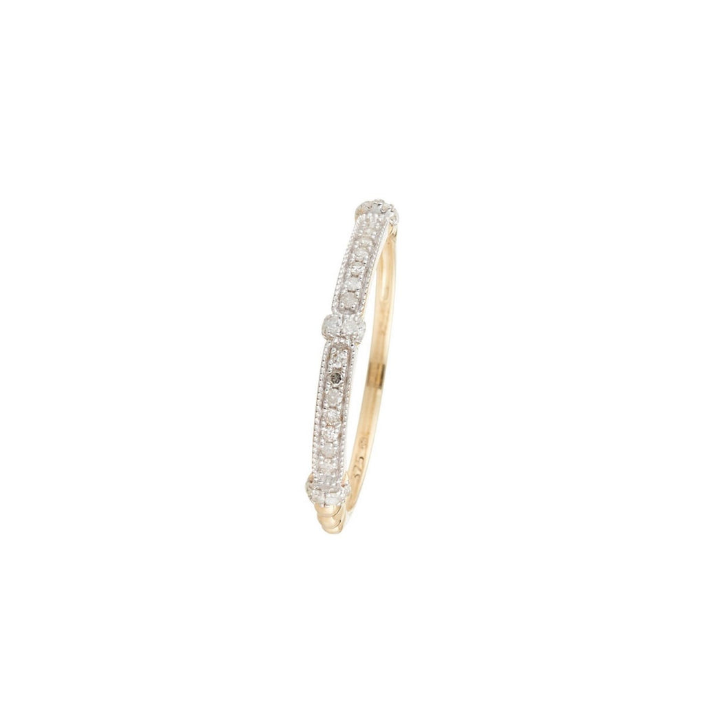 Bague "Kota" D 0,131/26 - Or Jaune 375/1000