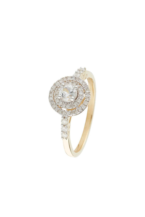 Bague "Nosy" D 0,25/51 White Topaze 0,40/1