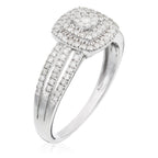 Bague "Moromba" D 0,493/97 - Or Blanc 375/1000