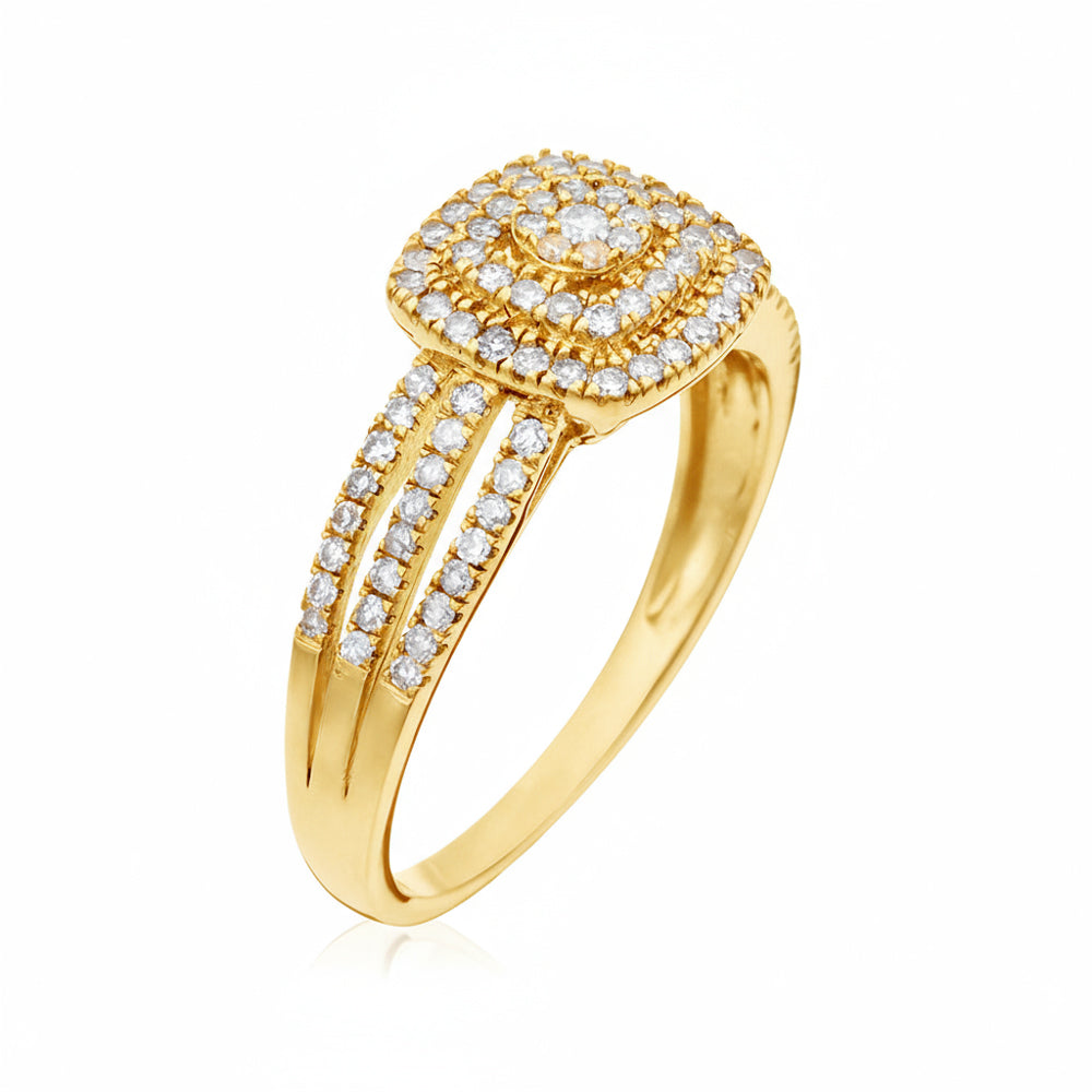 Bague "Moromba" D 0,493/97 - Or Jaune 375/1000
