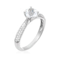 Bague "Tawo" D 0,327/62 White Topaze 1,43/1