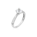 Bague "Tawo" D 0,327/62 White Topaze 1,43/1 - Or Blanc 375/1000