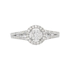 Bague "Jaya" D 0,482/61 - Or Blanc 375/1000
